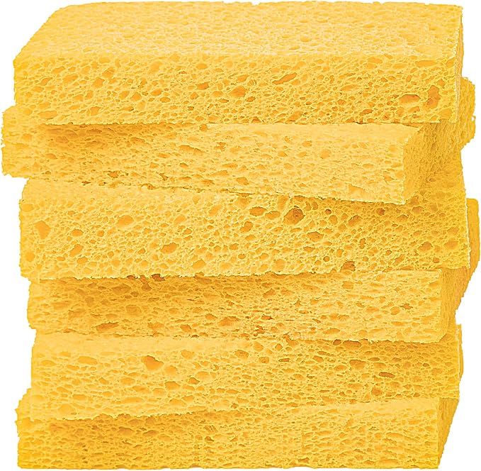 Cellulose Sponges, Heavy Duty Scrub Kitchen Sponge, Clean Tough Messes Without by ARCLIBER