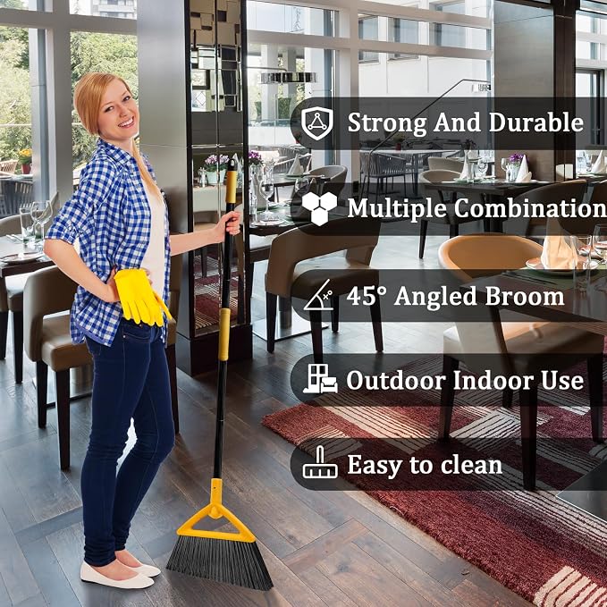 Heavy Duty Angle Broom 3 Pack - Image 8