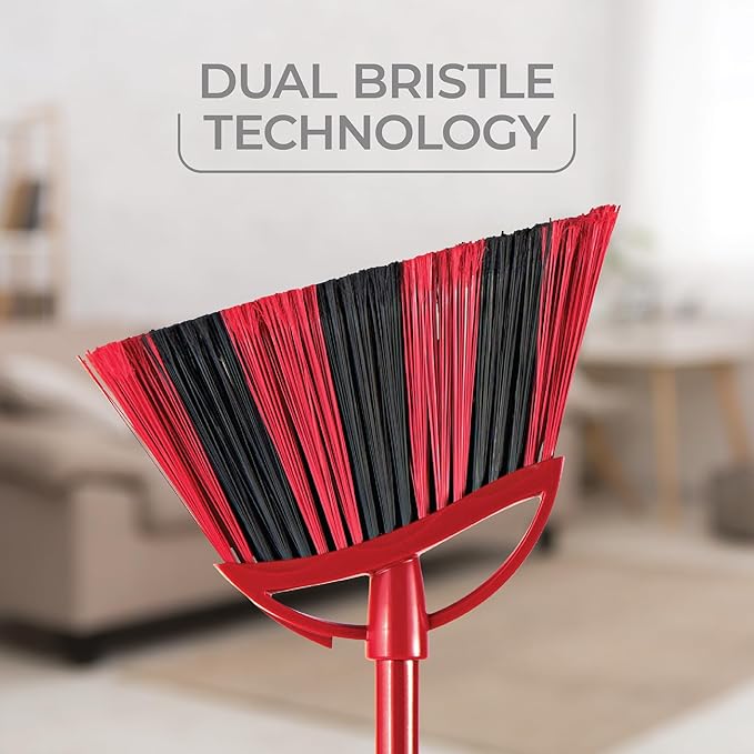 O-Cedar One Sweep Broom with Step-On Dustpan | Remove 99% with One | - Image 3