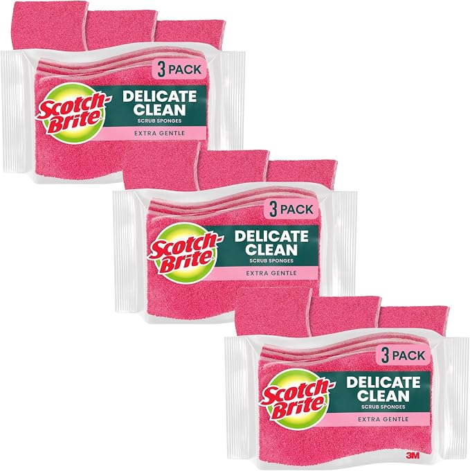 Scotch-Brite Delicate Care Scrub Sponges, Non-Stick Cookware by Scotch-Brite