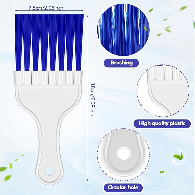 Boao 6 Packs Coil Brush Air Conditioner Condenser Refrigerator Cleaning HVAC - Image 2