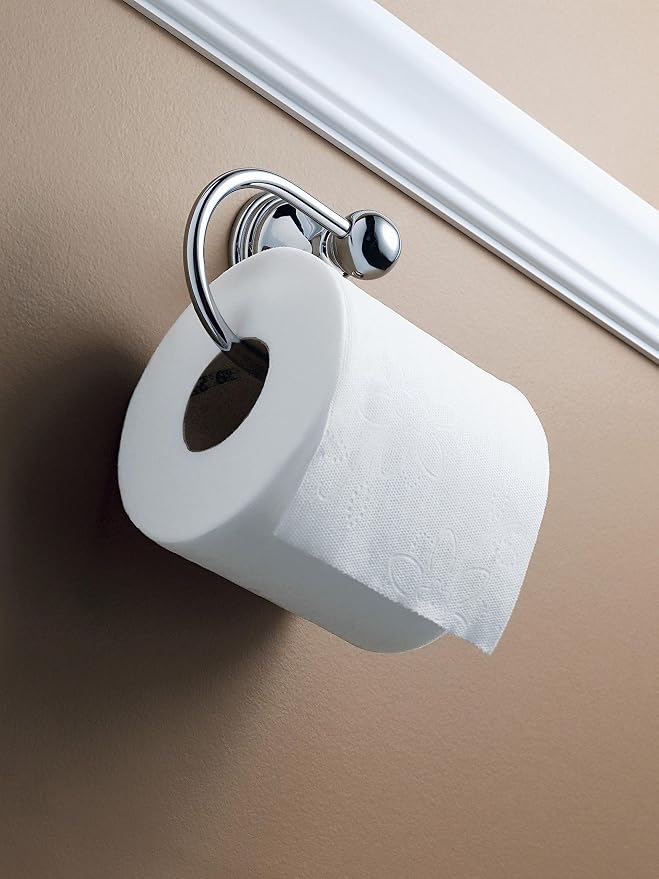 Moen Preston Collection Chrome Single Post Toilet Paper Holder, Wall Mounted - Image 2