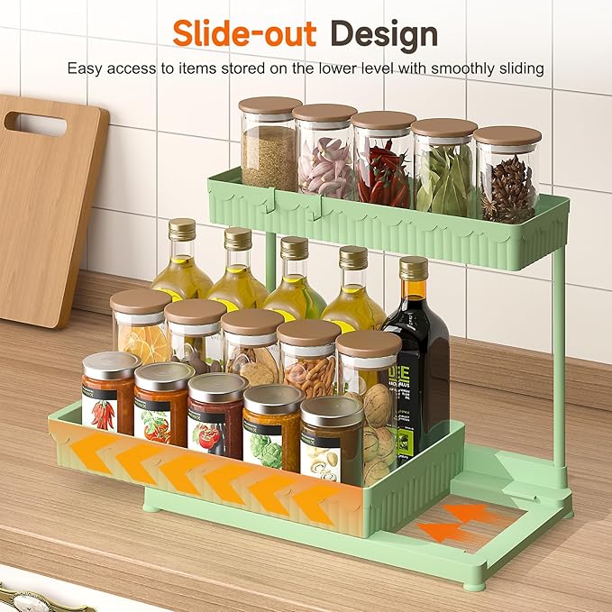 3 Pack Multi-Purpose Under Sink Organizers and Storage, 2026 L-Shaped Pull Out - Image 3