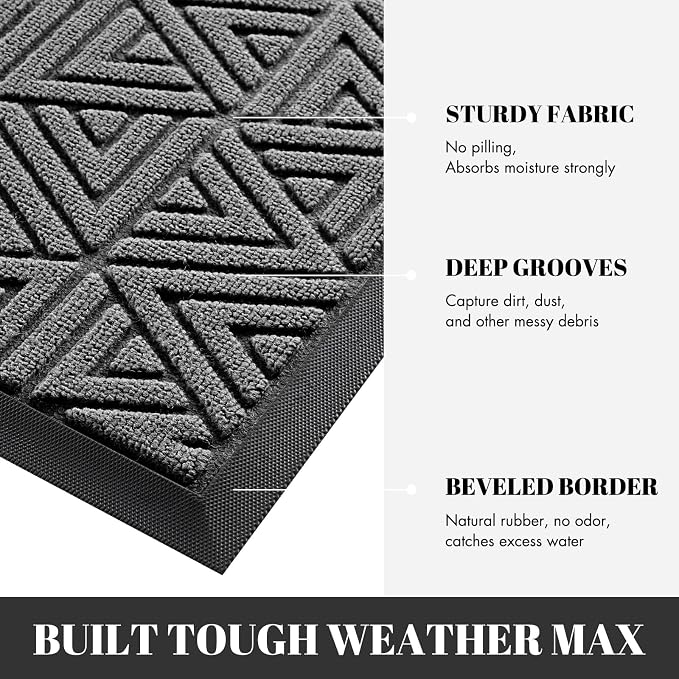 Yimobra Front Door Mat Outside Entrance 72 x 24, Waterproof and Washable - Image 4