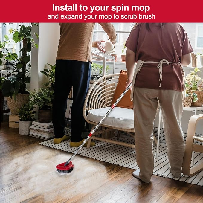 Spin Mop Scrub Brush Head Compatible - Image 3