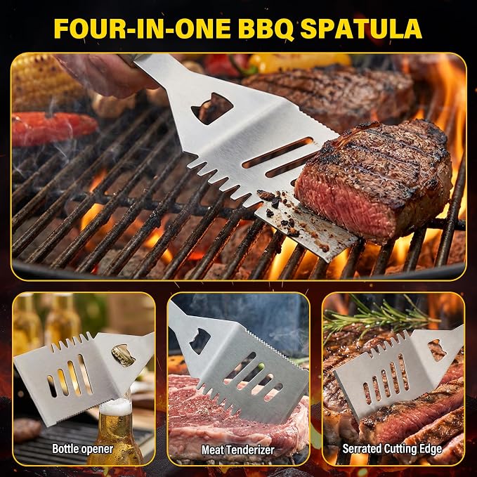 BBQ Grill Accessories Set, Grill Tools Grilling Accessories Grilling Gifts - Image 4