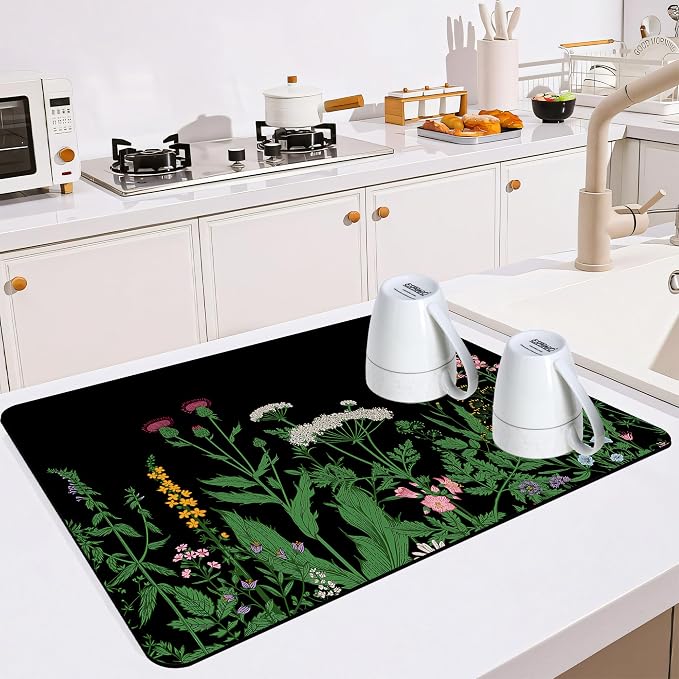 Dish Drying Mat for Multiple Usage. Super Absorbent, Easy clean, Quick dry - Image 2