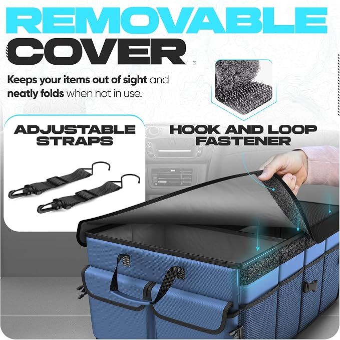 FORTEM Trunk Organizer For SUV Car Trunk Organizer, Foldable Storage, Car - Image 5