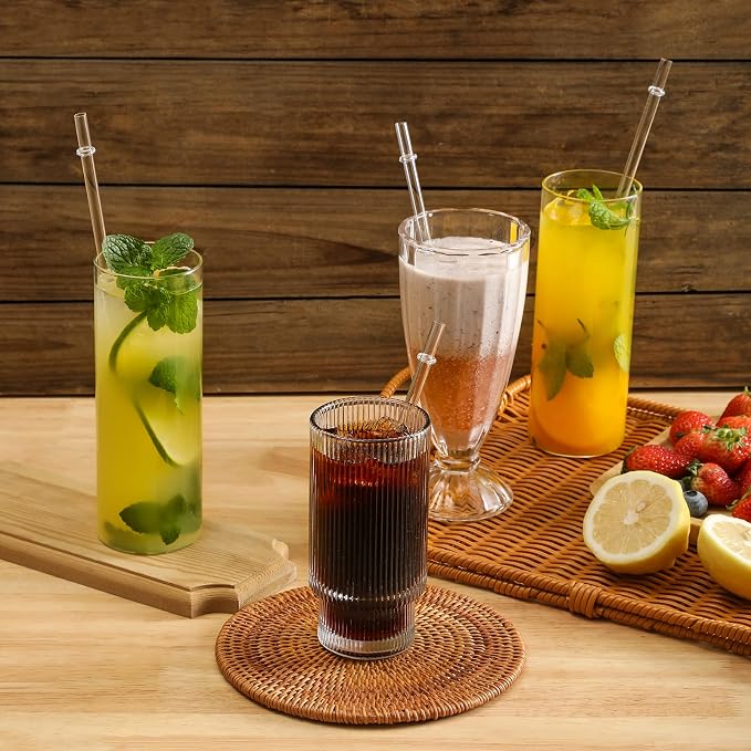 24 Pack, HIGHLY Transparent Reusable Plastic Straws - Image 6