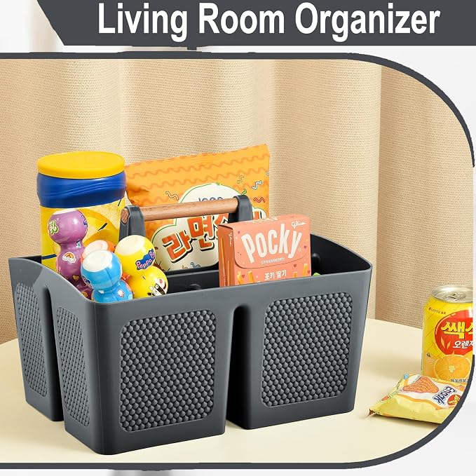 Haundry Plastic Gray Shower Caddy Basket - Image 4