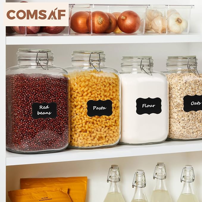 ComSaf Rice Container 152oz, Flour Sugar Storage Containers, Glass Jars - Image 4