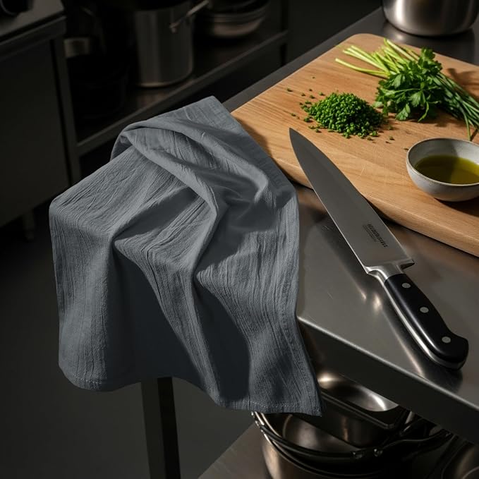Utopia Kitchen Light Grey Flour Sack Towels 100% Cotton Tea Towels - Image 7