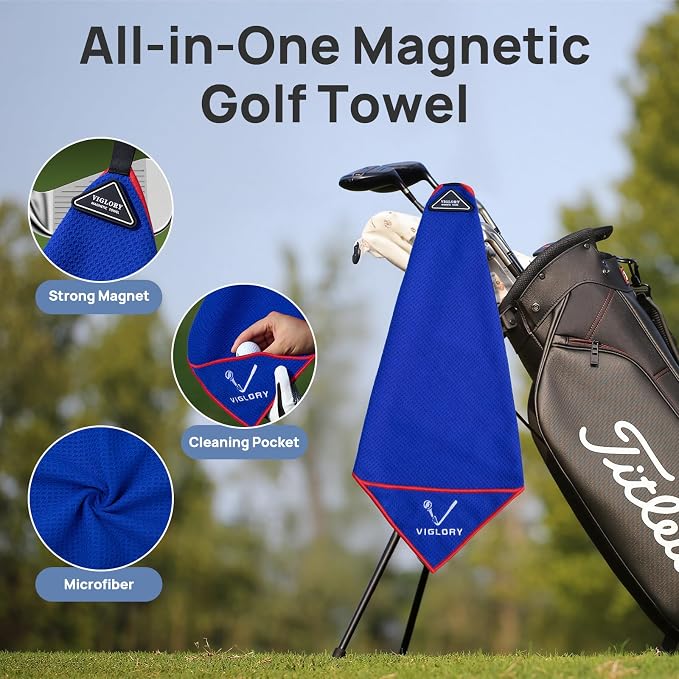 Magnetic Golf Towel for Bag 18" x 18" - Image 2