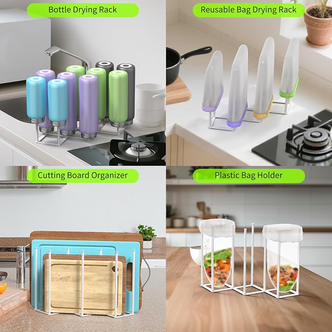 Collapsible Bottle Drying Rack, Foldable Baby Bottle Drying Rack, Portable - Image 4