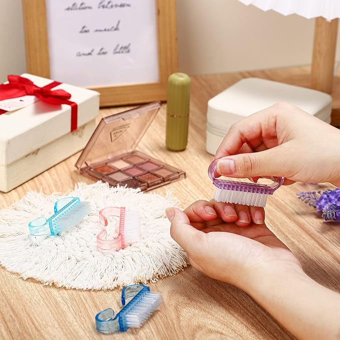 Bokon 400 Pcs Handle Grip Nail Brush Bulk Fingernail Scrub Brush - Image 6