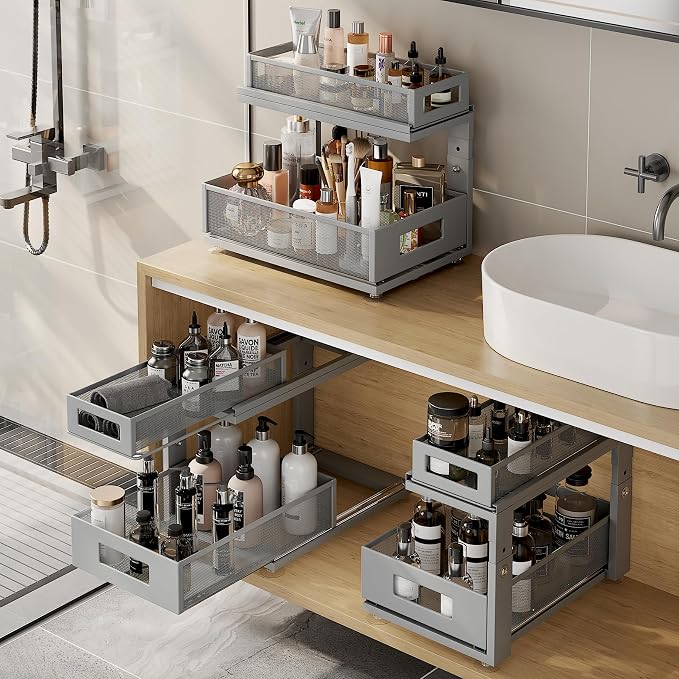 2 Pack 15.74IN-Depth Under Sink Organizer - Image 7