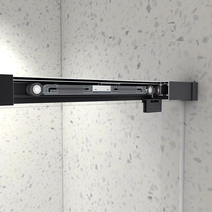 Favfurish Frameless Shower Door 54"x76"-5/16" Tempered Glass Double Sliding - Image 3