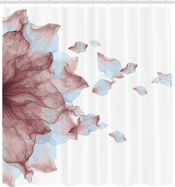 Ambesonne Flower Shower Curtain, Abstract Themed Modern Futuristic Image - Image 2