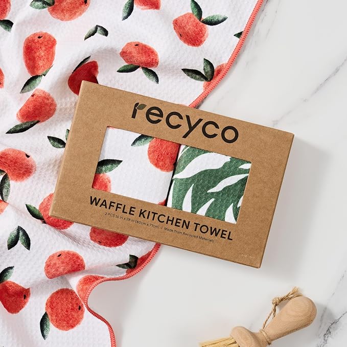 RECYCO Waffle Kitchen Towel Set of 2 - Image 7