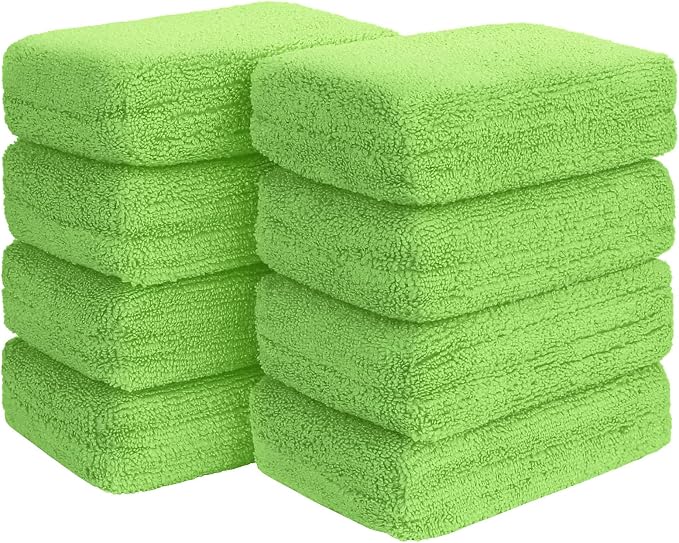 HOMEXCEL Microfiber Applicator Pads, Scratch-Free Car Wash Sponge by HOMEXCEL