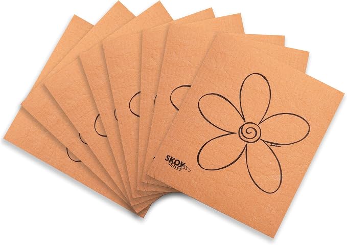 Skoy Cloth, Reusable Cleaning Cloths, Planet-Friendly, Dishwasher and Dryer-Safe by Skoy