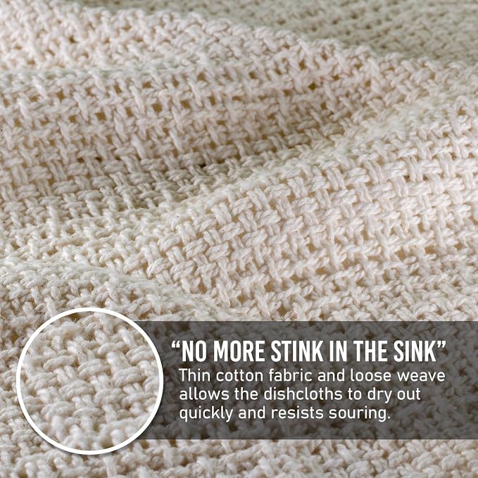 Old Fashion 100% Cotton Dishcloths - Image 2