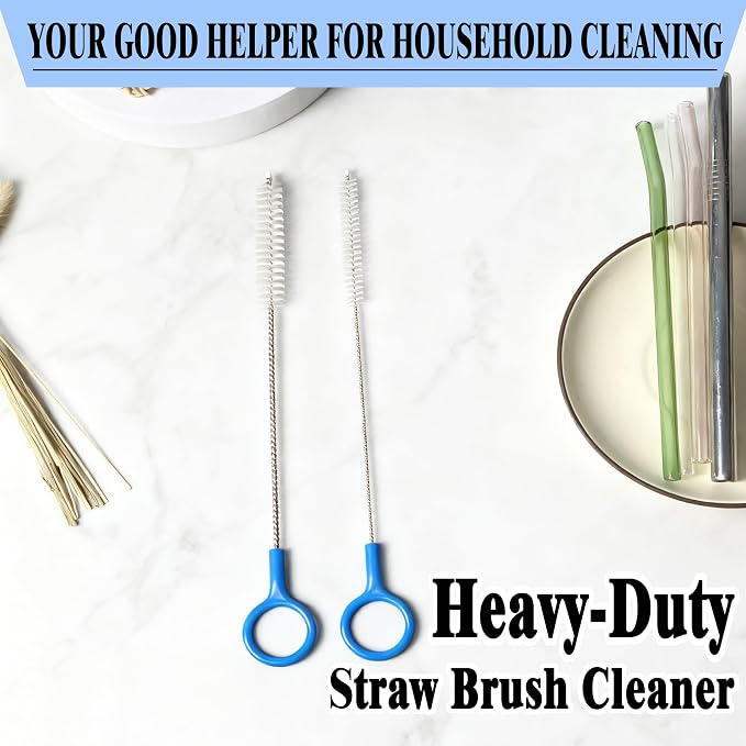 Heavy-Duty Straw Cleaner Brush, Reusable Straws Cleaning Brush - Image 7