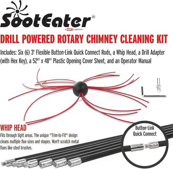 SootEater Rotary Chimney Cleaning System - Image 2