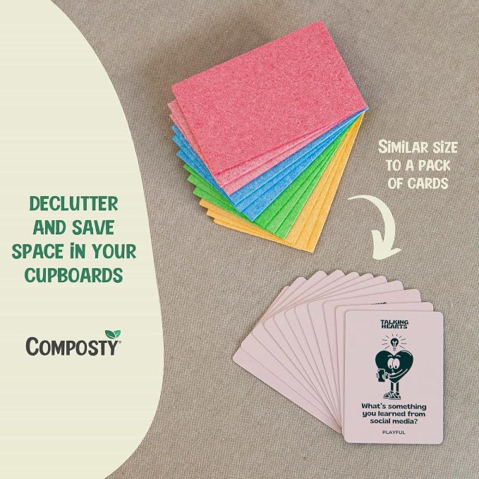 Pop-Up Compostable Sponges 12-Pack – Eco-Friendly Biodegradable Cellulose - Image 6