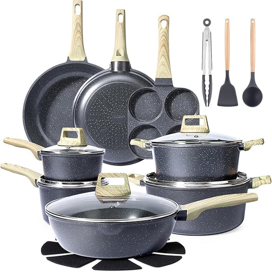 GiPP Ceramic Pots and Pans Set Non Stick by GiPP