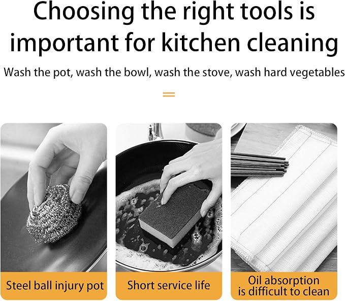 Natural Sisal Dish Washing Brush Bamboo Round Scrub Brush Pots Pans Vegetables - Image 2