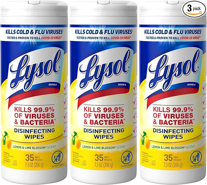 Lysol Disinfectant Wipes, Dorm Room Essentials by Lysol