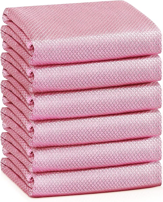 Streak Free Miracle Cleaning Cloths Easy Clean Nanoscale, Fish Scale Microfiber by VPMURUGA