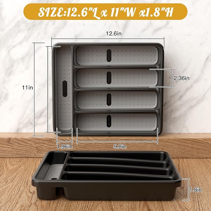 WEBACOO. Silverware Organizer for Kitchen Drawer - Image 5