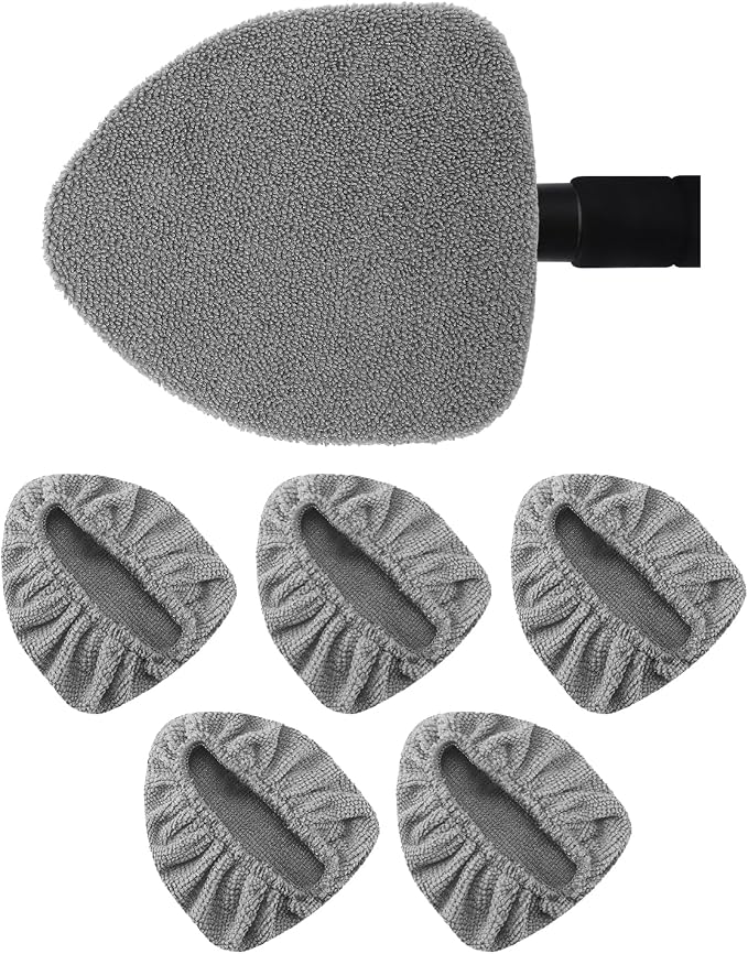 5 Pack Microfiber Windshield Cleaning Pads, Replacement Heads Cover by eFuncar