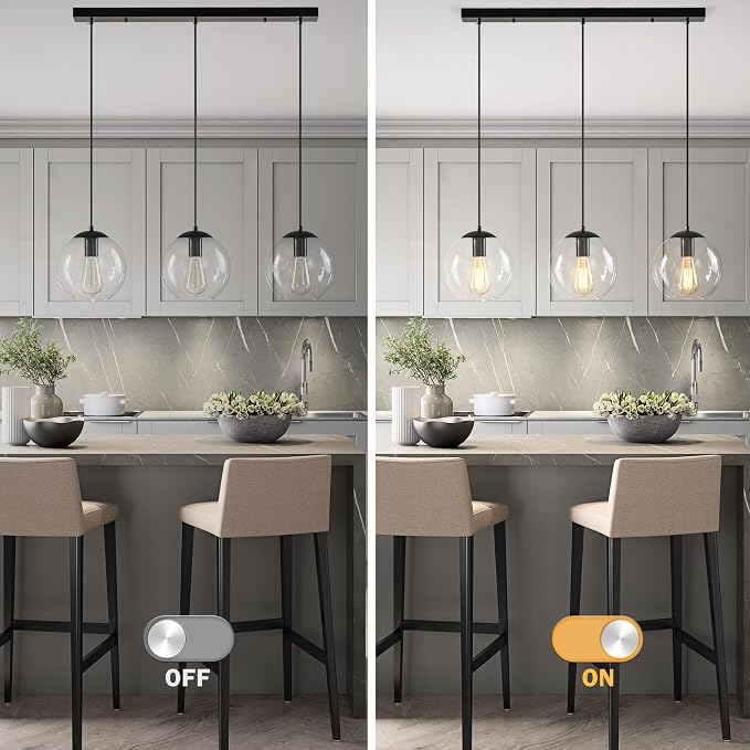 Globe Pendant Light, Modern Hanging Lighting Fixture, Classic Cluster Chandelier - Image 5