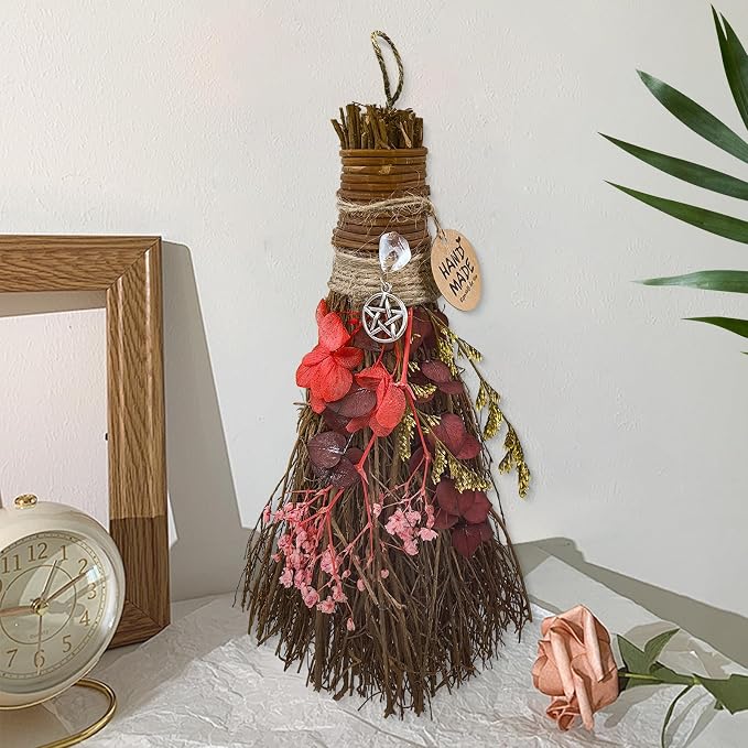 Cinnamon Broom 7.5 Inch Witch Broom by Teeloray