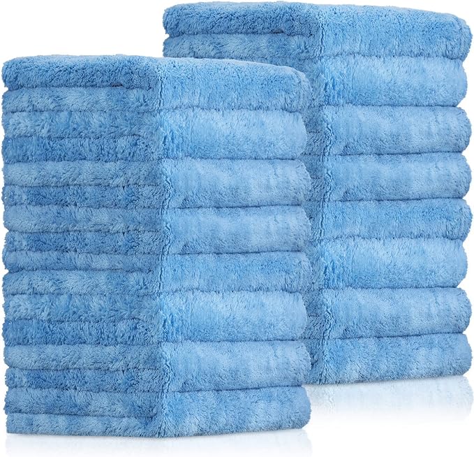 Tallew 16 Pcs 15 Pcs Car Microfiber Towels Buffing Drying Wash Cleaning Cloths by Tallew