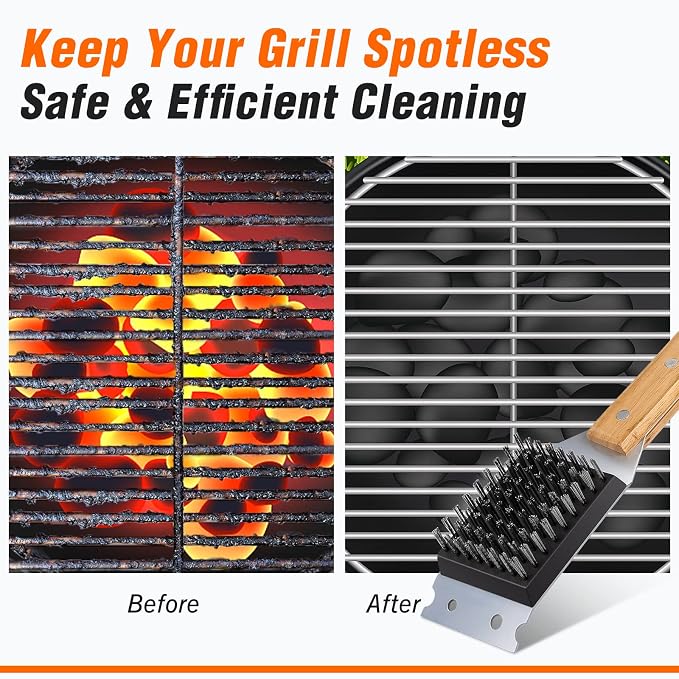 SIMPLETASTE Grill Brush and Scraper - Image 4