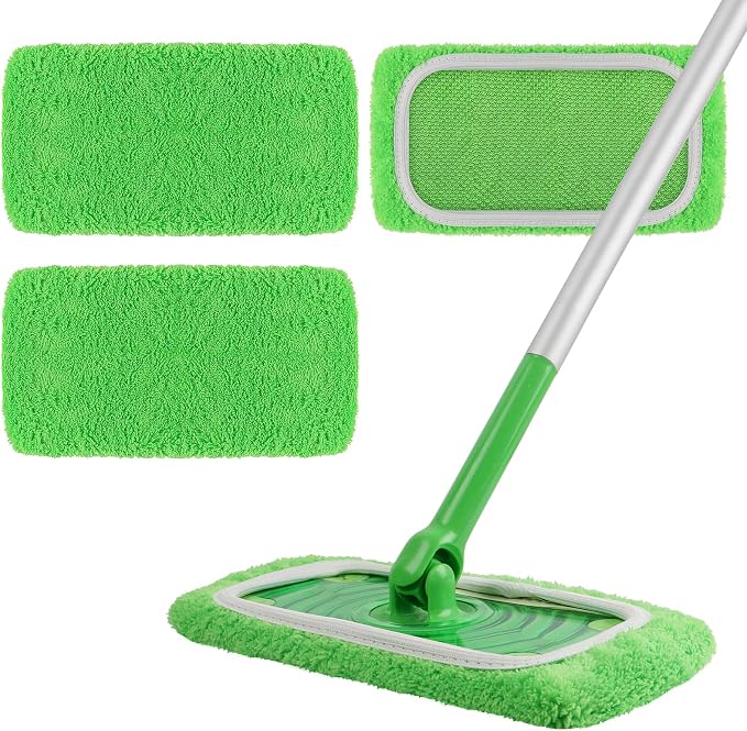 Reusable 100% Coral Fleece Mop Pads Compatible by AmaVins