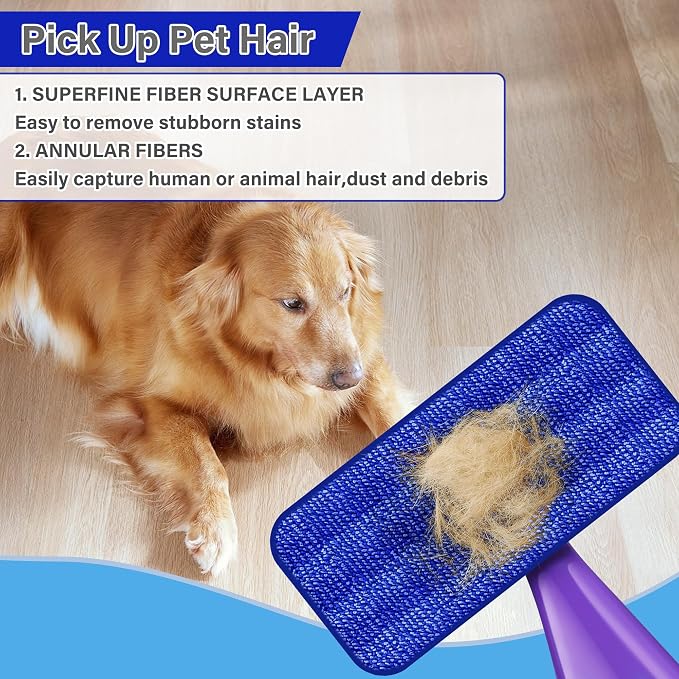 Reusable Mop Pads for Swiffer WetJet, Wet Pads Refills for 12'' Spray Mop - Image 5