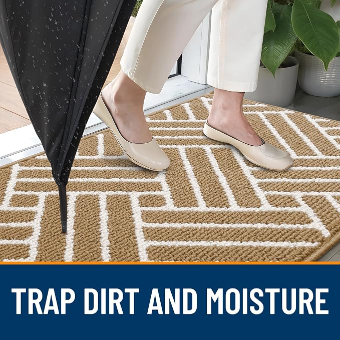 OLANLY Indoor Door Mat, 32x20 Inch, Dirt Resistant and Absorbent, Non-Slip - Image 2