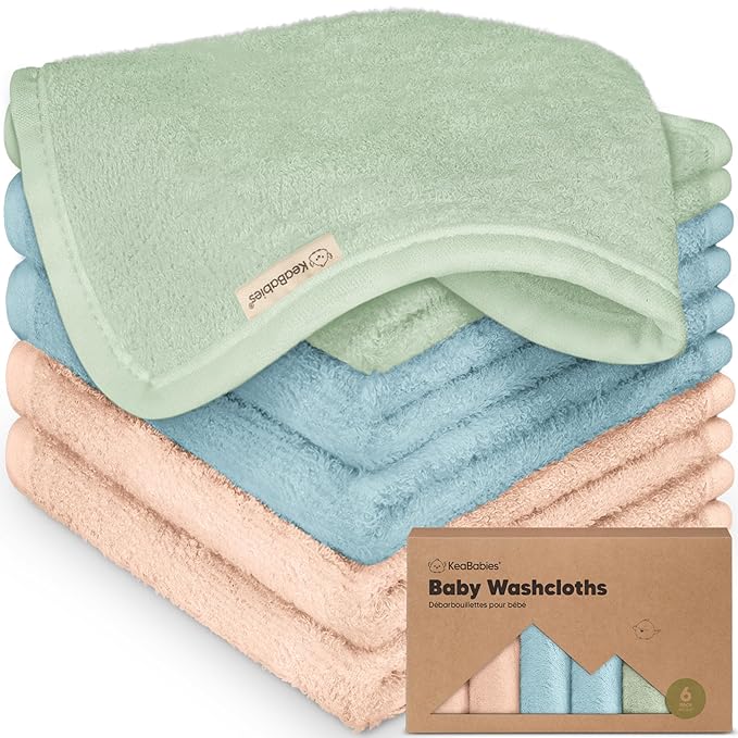 6-Pack Baby Washcloths by KeaBabies