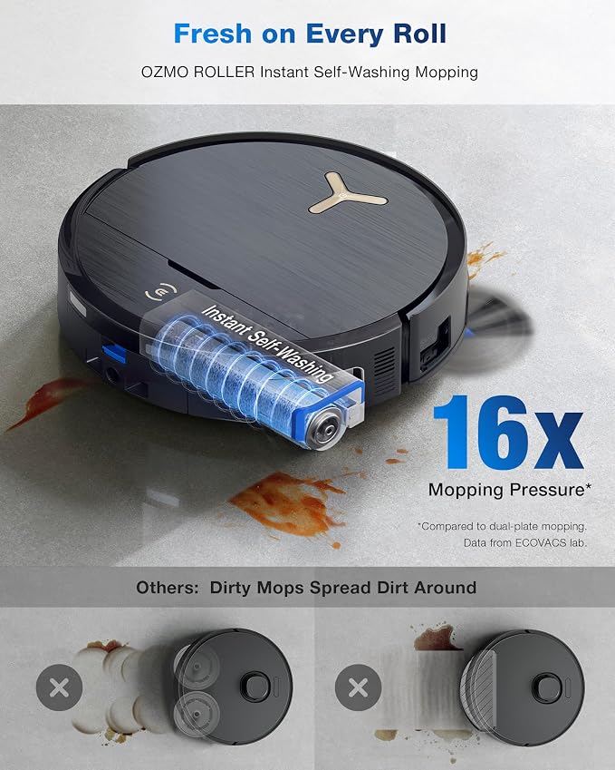 ECOVACS DEEBOT X9 PRO Omni Robot Vacuum and Mop, 600Pa Blast Suction, OZMO - Image 3