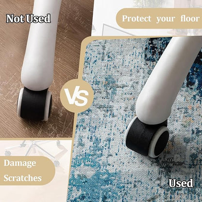 Office Chair Mat for Hardwood Floor, 60"x45" Easy Glide Computer Chair Mat Protector for Rolling Chair Under Desk Rug Nonslip Backing, Machine Wash