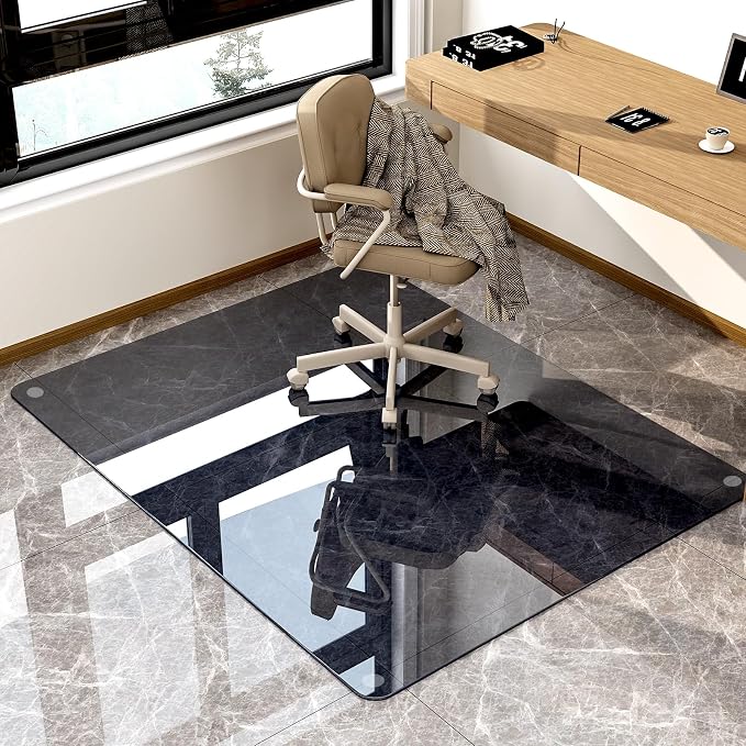 GLSLAND Office Chair Mat, 1/6" Thick Computer Floor Mat - Image 6