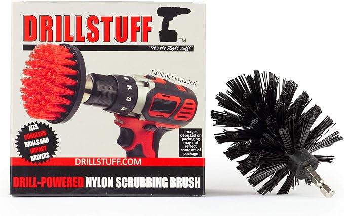 Ultra Stiff Black Mini Original BBQ Grill Brush by Drillstuff