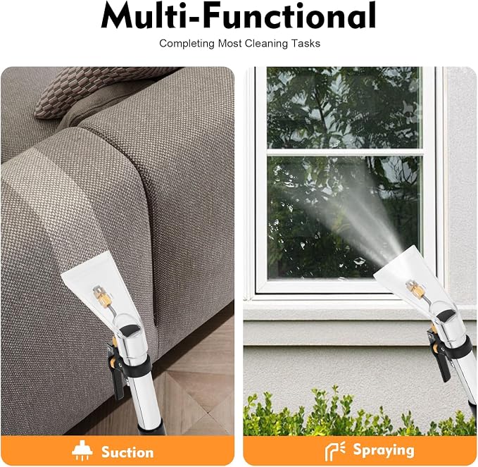 40L Commercial Carpet Cleaning Machine, 3 in 1 Carpet Spraying Floor Brush - Image 4