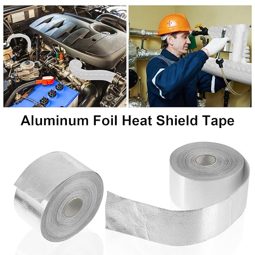 Zonon 2 Rolls Aluminum Foil Tape Heat Shield Tape Barrier Adhesive Reflective - Image 3