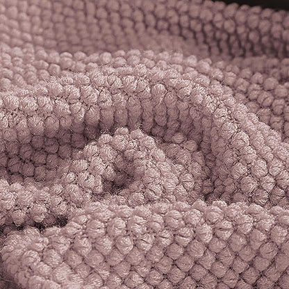 LOMAO Knitted Throw Blanket with Tassels Bubble Textured Lightweight Throws for Couch Cover Home Decor (Brownish Pink, 60x80)